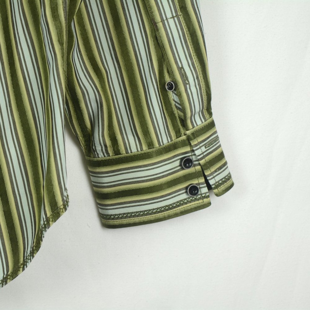 Mens Tommy Bahama Long Sleeve Silk Shirt Medium - Picture 5 of 11